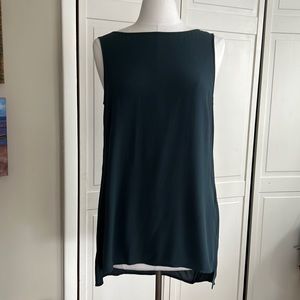 Eileen Fisher 100% silk teal shell.  Perfect condition.